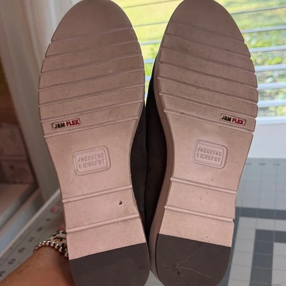 Johnston & Murphy Women's Gray Suede Loafers - Picture 5 of 5